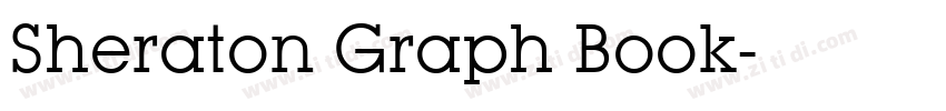 Sheraton Graph Book字体转换 Sheraton Graph Book字体转换